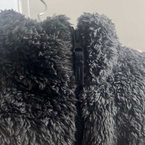 Express cozy charcoal gray teddy fleece Jacket - Picture 3 of 7